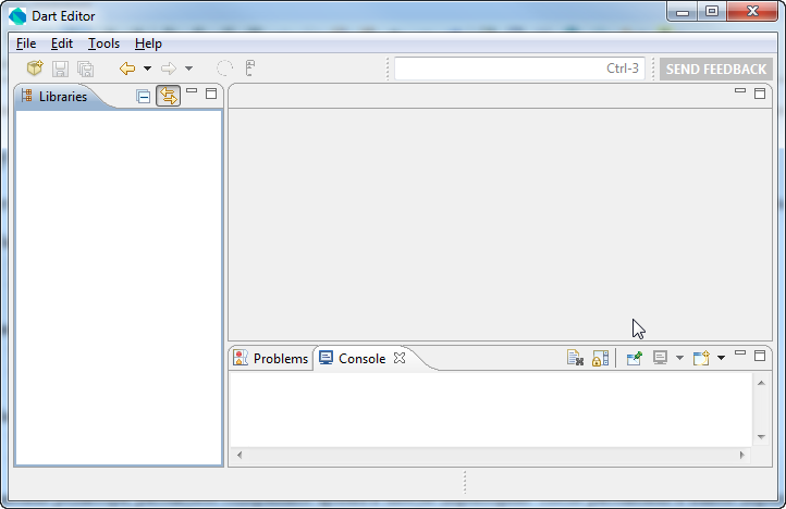 Среда разработки Dart Editor :: Главное окно